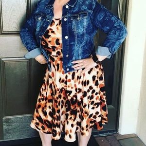 EUC Leopard-ish Print Dress